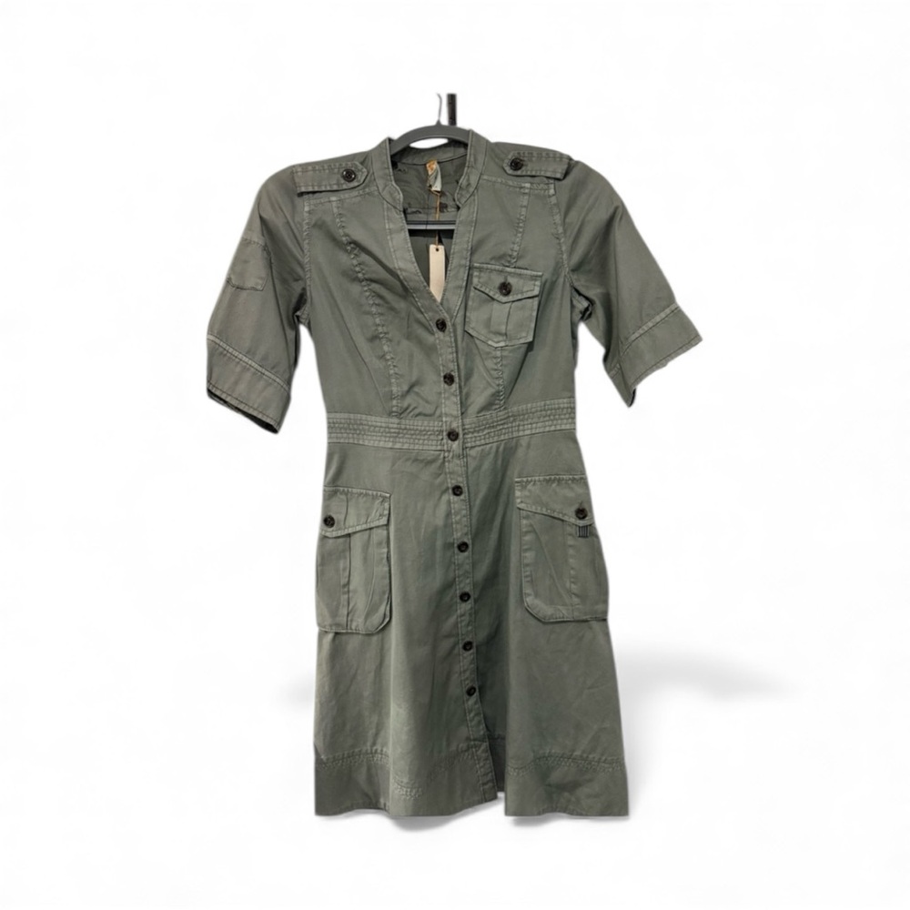 MAEVE by Anthropologie olive green cargo mini dress XS
NWT